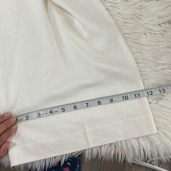 NINE WEST PANTS WIDE LEG MATERIAL LINEN AND VISCOSE NWT  SIZE L - Picture 7 of 11